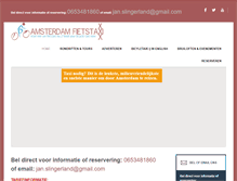 Tablet Screenshot of amsterdam-fietstaxi.nl